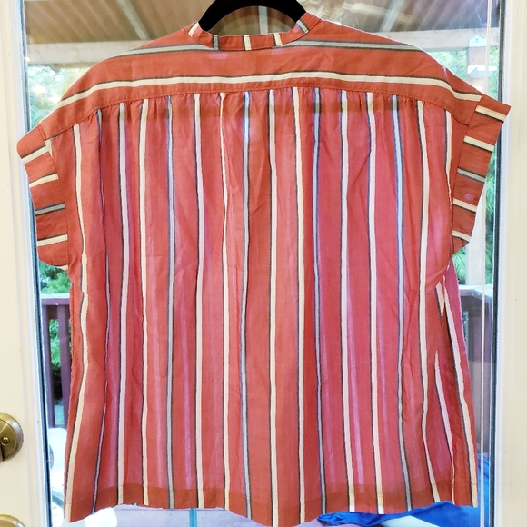 Women's Relaxed Striped Blouse (new) - Picture 3 of 3